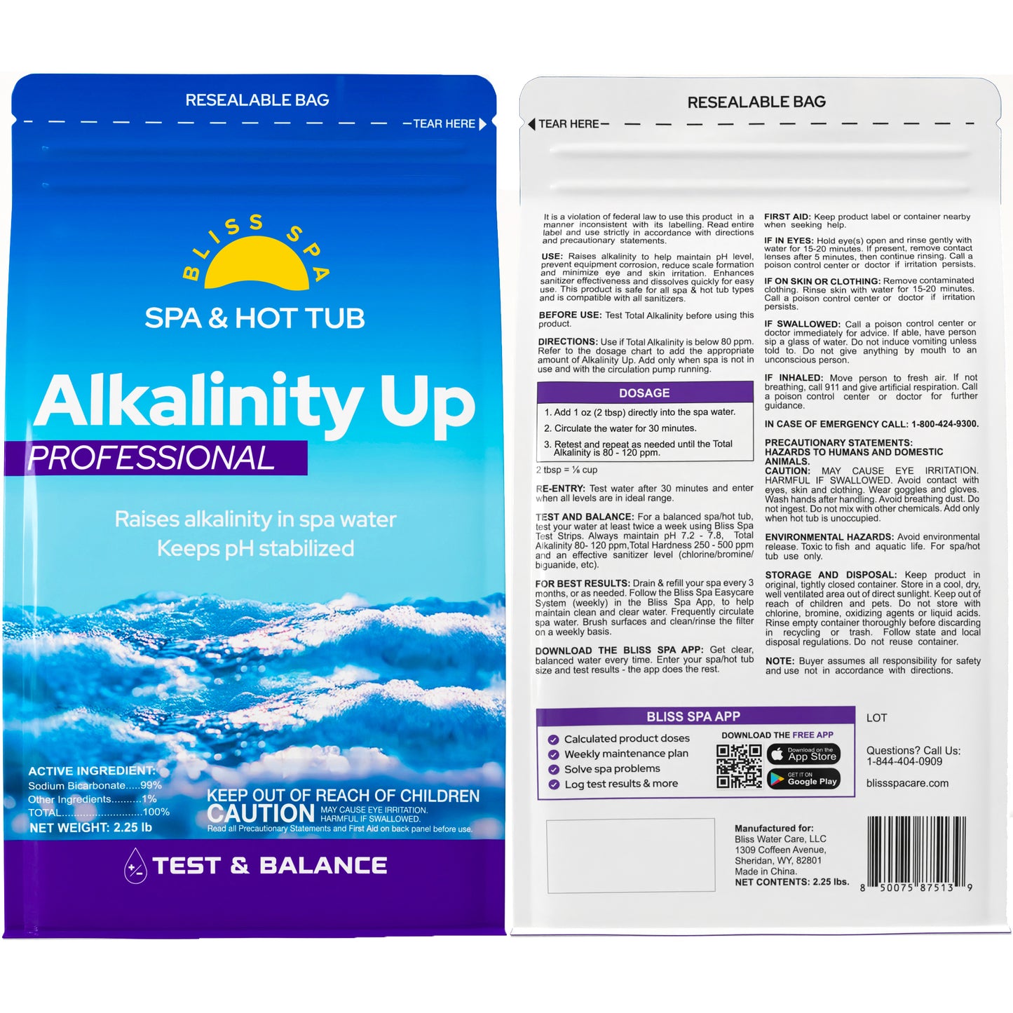 Bliss Spa & Hot Tub Alkalinity Up