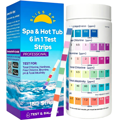 Bliss Spa & Hot Tub 6 in 1 Test Strips