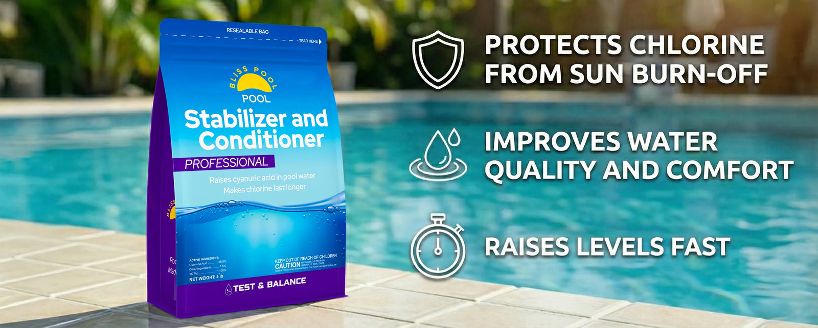 Bliss Pool Chlorine Stabilizer & Conditioner